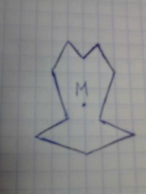 На рисунке 8.34 изображена часть фигуры, центром симметрии которой ...