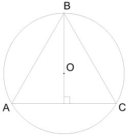 Радиус окружности описанной около треугольника равен 14