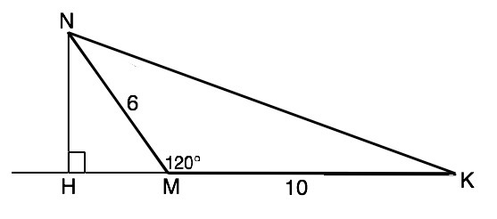 Из вершины угла mnk. Треугольник MNK MN 6 MK 10 M 120. Угол м. Тупоугольный треугольник MNK. MN 6 см MK 10 см угол m 120 градусов.
