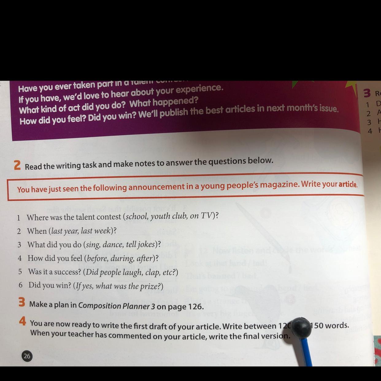 Answer the questions make notes. Do Notes или make Notes.