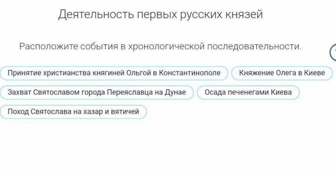 Расположите события 19 века в хронологической последовательности
