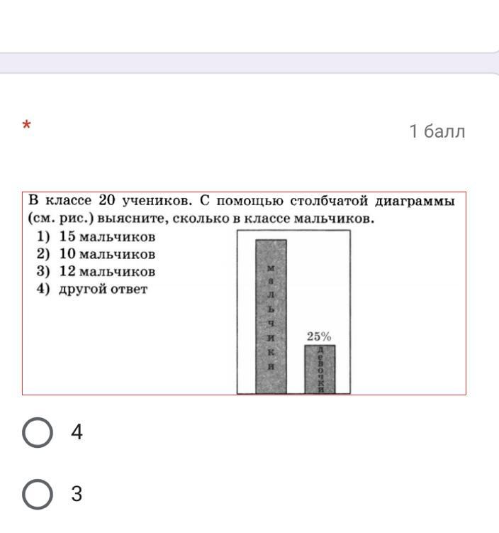 В классе 25 учеников с помощью столбчатой диаграммы выясните сколько в классе мальчиков рисунок 32