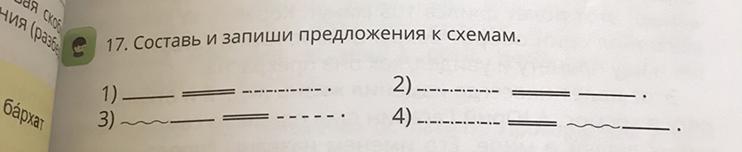 Составьте и запишите предложения по таблице