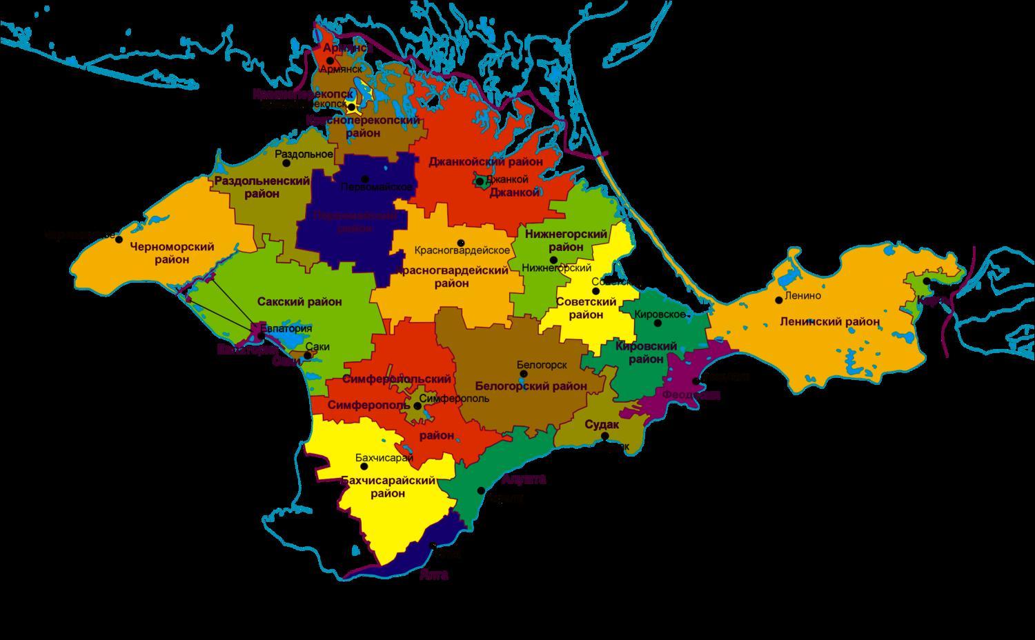 Карта крыма с районами. Административная карта крыма. Крымский полуостров на карте. Крымский полуостров физическая карта. Границы населенных пунктов крыма.